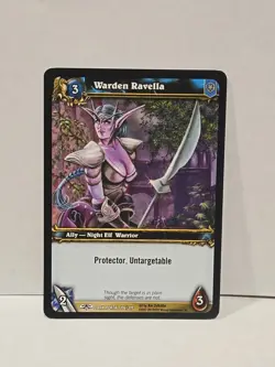 World Of Warcraft Through The Dark Portal Warden Ravella 196/319 TCG Card - Image 1