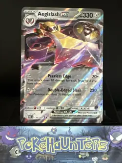 Pokemon Card Aegislash EX 135/182 Double Rare Paradox Rift Near Mint - Image 1