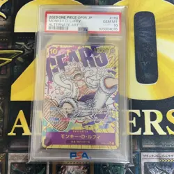 ONE PIECE Card Game Monkey D Luffy SEC Parallel OP05-119 PSA10 - Image 1
