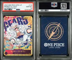 One Piece Trading Card Game Secret Parallel OP05 119 Monkey D Luffy PSA10 - Image 3