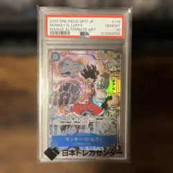 One Piece Card Game Monkey D Luffy Gear 4 Secret Super Parallel PSA10 OP11 118 - Image 1