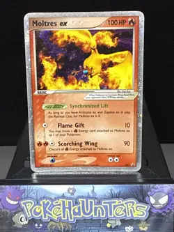 Pokemon Card Moltres ex 031 Black Star Nintendo Promo Holo Rare Light Play - Image 1