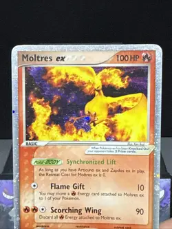 Pokemon Card Moltres ex 031 Black Star Nintendo Promo Holo Rare Light Play - Image 2