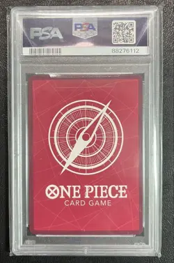 ONE PIECE Card Game Monkey D Luffy L Rarity PSA10 Gold Text Promo ST01-001 - Image 2