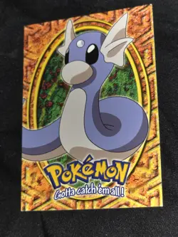 1999 Dratini Topps Pokemon The First Movie Card #E10 Of 12 Black Logo Near Mint - Image 1