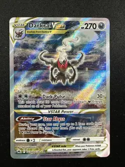 Darkrai VSTAR TCG Crown Zenith: Galarian Gallery Holo Card GG50/GG70 Pokemon - Image 1