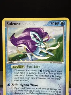 Pokemon Card Suicune 030 Nintendo Black Star Promo Holo Light Play - Image 2