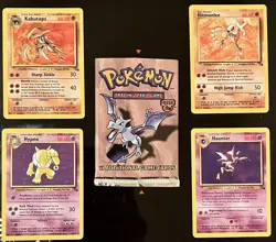 NM/MT Pokemon Fossil (4) Card Non Holo Rare Lot & Empty Pack! Haunter Hypno - Image 1