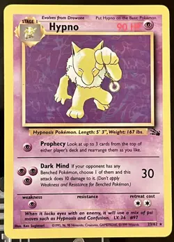NM/MT Pokemon Fossil (4) Card Non Holo Rare Lot & Empty Pack! Haunter Hypno - Image 2