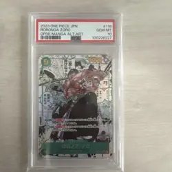 One Piece Card Game Roronoa Zoro Super Parallel Comipara PSA10 OP06-118 - Image 1