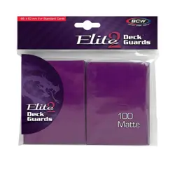 BCW Card Sleeves Elite 2 Matte Card Sleeves - Mulberry (100) New - Image 1