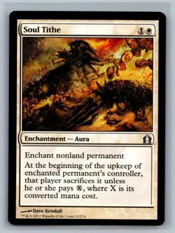 Magic The Gathering Return to Ravnica Soul Tithe #23/274 MTG TCG CCG - Image 1
