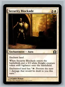 Magic The Gathering Return to Ravnica Security Blockade #20/274 MTG TCG CCG - Image 1