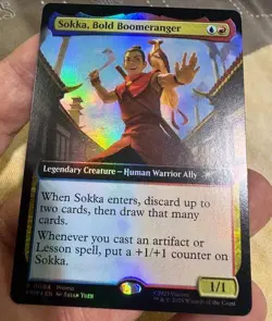 MTG Magic the Gathering Sokka, Bold Boomeranger Magiccon Promo NM Secret Lair - Image 1