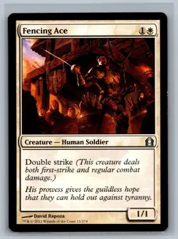 Magic The Gathering Return to Ravnica Fencing Ace #11/274 MTG TCG CCG - Image 1