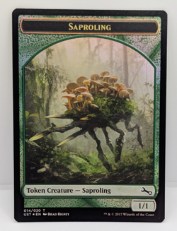 MTG Saproling Token Unstable Foil NM - Image 1