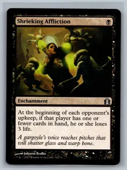Magic The Gathering Return to Ravnica Shrieking Affliction #76/274 MTG TCG CCG - Image 1