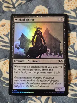 Wicked Visitor FOIL (118/515) Wilds of Eldraine MTG Magic - Image 1