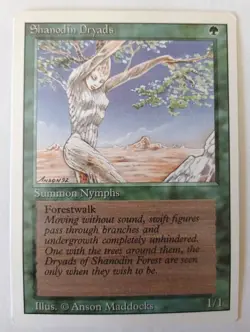 MTG MAGIC 1994 - SHANODIN DRYADS - SUMMON NYMPHS - REVISED EDITION - ENG - Image 1