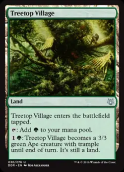 Treetop Village - Medium Play MTG Duel Decks: Nissa vs Ob Nixilis - Image 1