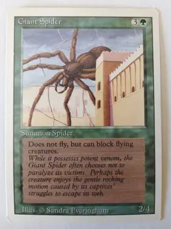 MTG MAGIC 1994 - GIANT SPIDER - SUMMON SPIDER - REVISED EDITION - ENG - Image 1
