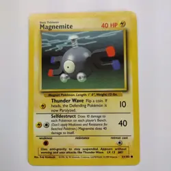 MAGNEMITE - 53/102- BASE SET 1999 WOTC POKEMON UNLIMITED - NM - Image 1