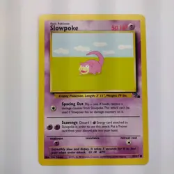 Pokemon 55/62 Slowpoke Fossil Common NM - Image 1