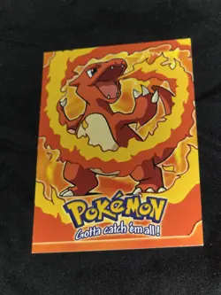 VINTAGE Charizard 1999 Topps E6 Pokemon The First Movie Stage 3 Blue label logo - Image 1