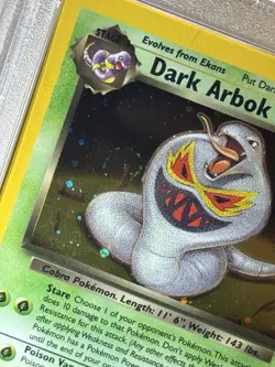 2000 Pokemon Rocket - Dark Arbok - Holo #2 Graded PSA 4 RARE DBL SWIRL✨⚡ - Image 3