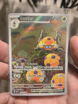 Pokemon TCG Dottler 184/182 Illustration Rare, Paradox Rift, Near Mint Condition - Image 1