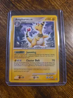 2007 Pokemon - Ampharos 1/132 Secret Wonders Non-Holo Rare LP Vintage - Image 1