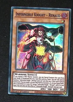 Infernoble Knight - Renaud - AMDE-EN038 - Super Rare - 1st Edition - Yugioh - Image 1