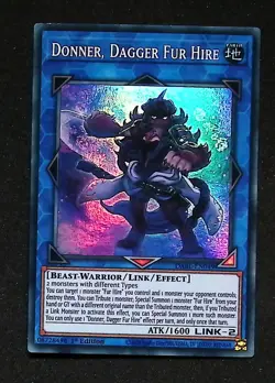 Donner, Dagger Fur Hire - DABL-EN049 - Super Rare - 1st Edition - Yugioh - Image 1