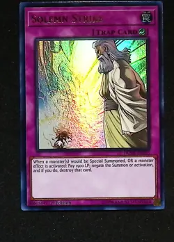 Solemn Strike - DUDE EN055 - Ultra Rare - 1st Edition - Yugioh - Image 1