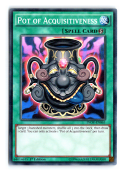 LP Pot of Acquisitiveness - INOV-EN065 - Super Rare - 1st Edition Yugioh - Image 1