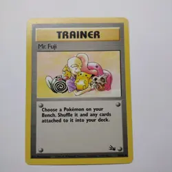 Pokemon TCG Mr. Fuji 58/62 Uncommon Fossil Set Unlimited WOTC 1999 Card NM - Image 1