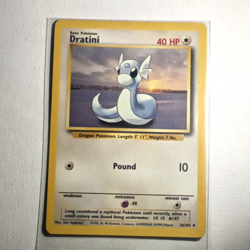 Dratini 26/102 - Uncommon Pokemon Card - 1999 Base Set Unlimited - Lightly Playe - Image 1