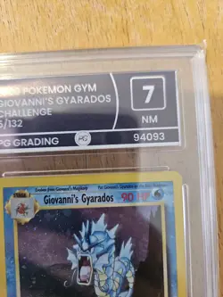 Pokemon TCG Giovanni's Gyarados Holo Card 5/132 Gym Challenge Rare graded 7 NM - Image 3