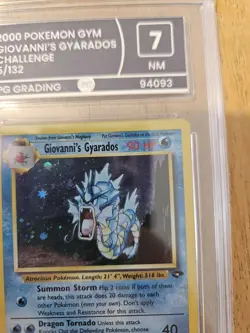 Pokemon TCG Giovanni's Gyarados Holo Card 5/132 Gym Challenge Rare graded 7 NM - Image 4