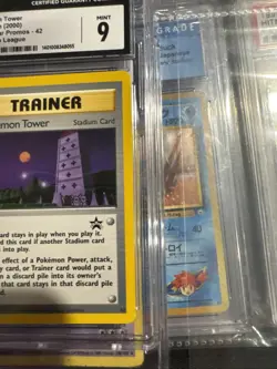 Pokemon Tower Black Star Promo 42 League Mint Non Holo Card CGC 9 - Image 3