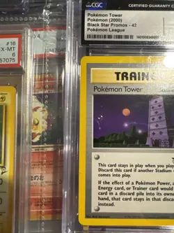 Pokemon Tower Black Star Promo 42 League Mint Non Holo Card CGC 9 - Image 5
