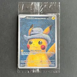 Pikachu with Grey Felt Hat Van Gogh Promo SVP 085 English Pokemon Card - Sealed - Image 4