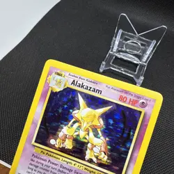 1999 Pokemon TCG Alakazam Base Set Holo Unlimited Rare Card 1/102 NM/LP - Image 2