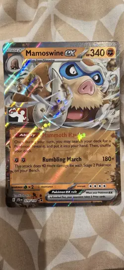 Pokemon TCG Mamoswine Ex Series 7 Prize Pack 079/159 - Image 1