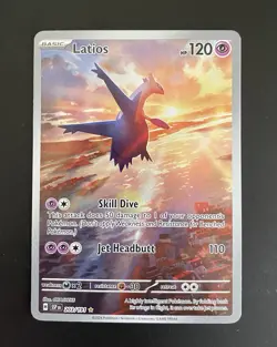 Latios 203/191 S&V Surging Sparks FA Illustration Rare Holo Pokemon TCG 2024 NM - Image 1