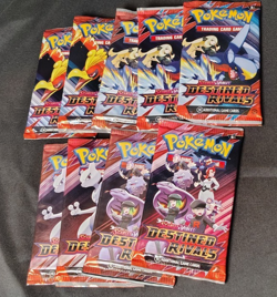 9x pokemon destined rivals booster pack lot of 9 - Image 1