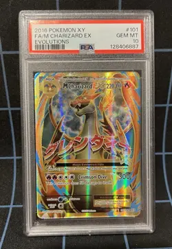 Pokemon Mega Charizard EX 101/108 Full Art XY Evolutions PSA 10 GEM MINT - Image 1