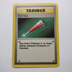 Pokemon TCG Base Set Trainer Full Heal 82/102 Uncommon NM/LP - Image 1