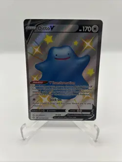 Off Center OC Error SV118/SV122 Ditto V Shiny Full Art Pokemon TCG Shining Fates - Image 1
