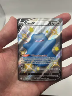 Off Center OC Error SV118/SV122 Ditto V Shiny Full Art Pokemon TCG Shining Fates - Image 3